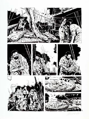 Christophe Chabouté | Moby Dick - Livre premier - planche 96 | 2DGalleries