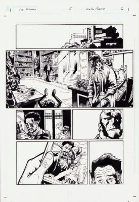 Andy Owens, Karl Moline | Bprd: the Dead Remembered #1 Pg.2 - Rare Hellboy Interior Page - 2011 | Anthony’s Comic Book Art