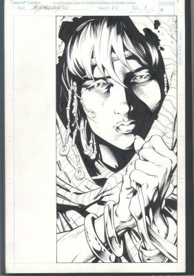 Carlos Pacheco Cam Smith | Pacheco X-Universe # 1 Page 1 Splash - Beautiful Woman Issue X-Universe # 1 Page 1 | Koch Comic Art