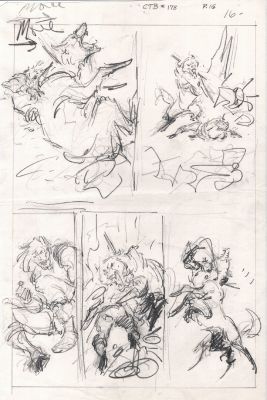 John Buscema | Conan the Barbarian #178 P 16 (11 X 17 Inch Bronze Age Prelim) | Romitaman