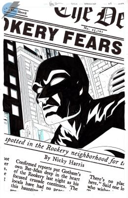 Hayden Sherman | Batman: Dark Patterns Issue 8 Page Cover | Felix Comic Art