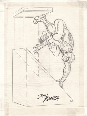 John Romita Sr. | Spider-Man Art Used For 1984 Produced Spider-Man Phone! | Romitaman