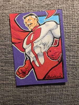 Aniekan Udofia | Sketch Card - Omni-Man From Invincible | TDArt