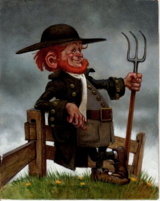 Don Maitz | Guardians Collectible Fantasy Card Painting #37 ’Gnomish Gnome’ Card (1995) | Romitaman