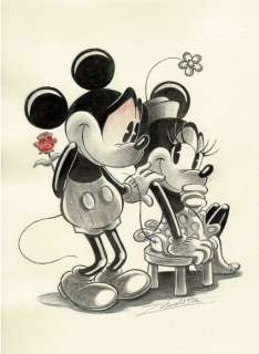 Vendetta, Z. - Original Drawing - Mickey & Minnie Mouse in Love | Catawiki