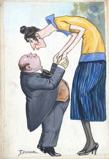 Giuseppe Didone | Original illustration cm. 24x35. Signed. Mint. Code 1762. | Segni e Disegni