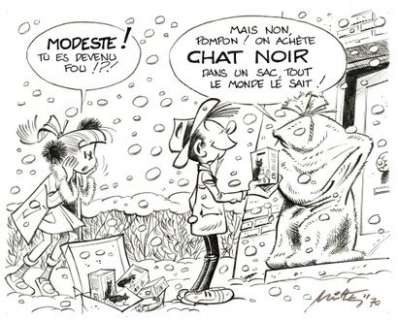 Mittei | Modeste et Pompon, dessin original Ã  l’encre de chine.… | Septimus