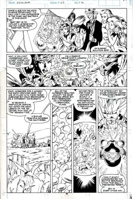 Alan Davis, Mark Farmer | Excalibur #42 P 19 (Rachel, Kitty, Nightcrawler, Captain Britain, & Meggan!) 1991 | Romitaman