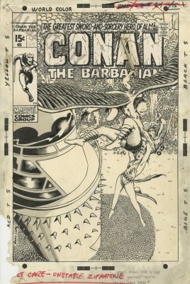 Barry Windsor Smith - Conan Issue 9 Page Unused Cover