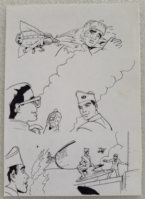Lee Sullivan Original - 1990’s Thunderbirds Concept Comic Book Art Sketch - #8 | eBay Europe (Buy It Now)
