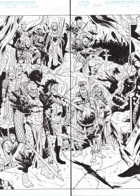 Paul Davidson – Namor – 2p5-6 – Double Spread – Attuma – 2025 | Berserker Art