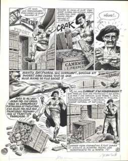 Sole & Gotlib / Lob | "Superdupont: Opération Camembert" Planche. Encre et | Art Richelieu