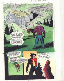 John Kalisz, Mark Propst, Scott Benefiel | Jsa Secret Files #1 P.11 Color Guide Art - Hourman And Flash Jay Garrick 1/2 Splash - 1999 | Anthony’s Comic Book Art