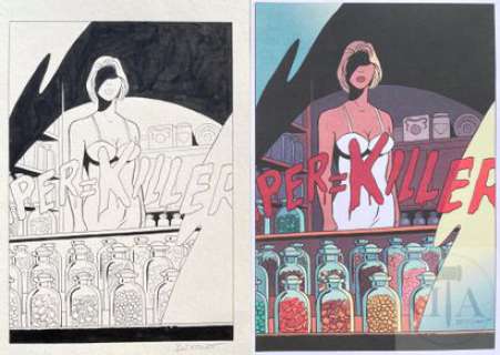 Berthet Philippe/Le crime qui est le tien. Dessin original… | Dagoty