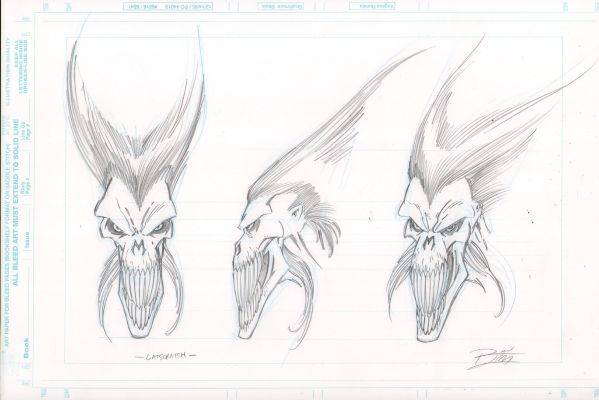 Ron Lim | Catscratch (X-Men 2099) Character Design Pencils - Signed | Anthony’s Comic Book Art