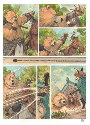 Henrichon Niko | Planche originale 7 de Fang du Tome 2 -A la poursuite d’Aldafaor- | Galerie Napoléon