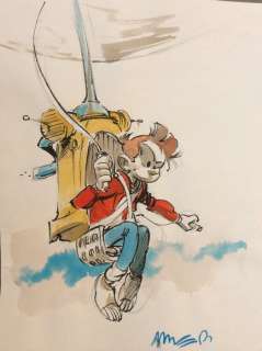 Munuera - Dessin original en couleur - Spirou | Catawiki