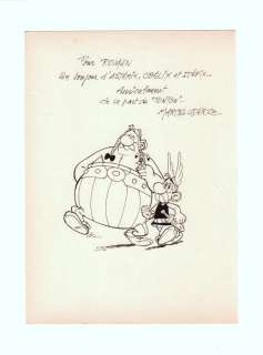Uderzo, Marcel - Originele tekening - Asterix en Obelix  - (2015) | Catawiki