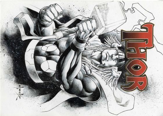 Thor 8x12 Illustration by Chucky Penero | Raremarq (Buy It Now)