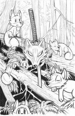 Juan Castro | Exquisite Corpses: Fox Mask Killer Issue 01 Page Cover | ComiConArt