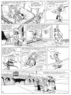 Tabary | IZNOGOUD, planche originale 2 Le voyage officiel | Galerie Napoléon