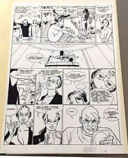 Marvano (Mark van Oppen) - Original page - â€œDallas Barrâ€ + colouring + black film - Deluxe Hardcover + commission drawing - (1989) | Catawiki