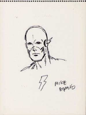 Mike Esposito | Flash Ink Art Commission - 1969 Signed W/Coa From Nycc | Anthony’s Comic Book Art