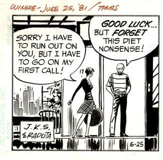 Winnie Winkle - Kubert, Joe - original comic strip - (1981) | Catawiki