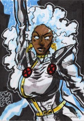 Daimon Hampton | Tdart 2026 X-Men Sketch Card Drop #97 - Storm | TDArt