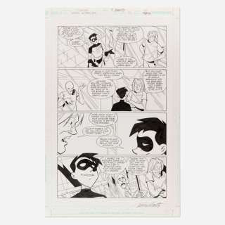 Lot 362 - Tim Levins, Batman: Gotham Adventures #57 Story Page 22 Original Art (DC Comics, 2003)