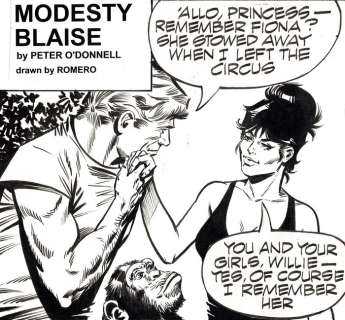 Romero, Enric Badia - Original comic strip (#7495) - Modesty Blaise - The Bid Mole - (1989) | Catawiki