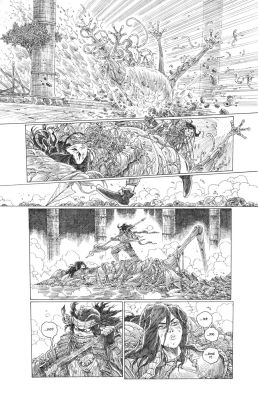 James Stokoe | Orphan and the Five Beasts: Bath of Blood Issue #4, Page 17 | Marley Zarcone / James Stokoe