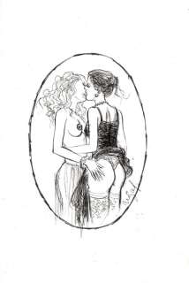 Fuster, Miquel - Original drawing - The Ladies Kiss - Other | Catawiki
