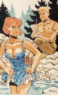 Meynet, Félix - Dessin original en couleur - Double M | Catawiki