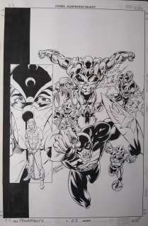 Mark Bagley / Scott Hanna - Thunderbolts #23 Cover 1998