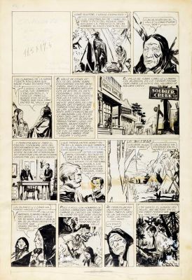 Alberto Breccia | Lot 259 - Combate en el bosque | Finarte