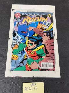 Robin Front Page Four Color Art Proof | misc / divers