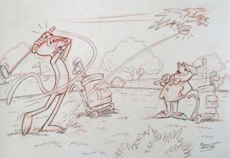 Serrat, Bernat  - Original drawing - The Pink Panter - EO | Catawiki