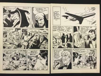 Mandrake - Angelo Todaro - 2x original pages "Un salto nel passato" | Catawiki
