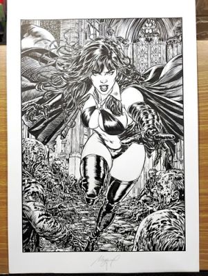 Vampirella original art by Maguino (13"x19" size) | eBay US (Buy It Now)