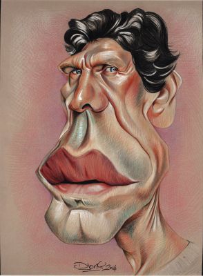 Djony | Caricature de Marc Lavoine | Galerie OPA