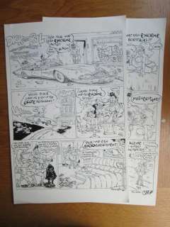 Schreurs, Eric - Allereerste aflevering van Dick van Bil - ’Enorm!’ - 2 Originele pagina’s  - Originelen - (1991) | Catawiki