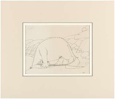 "GERTIE THE DINOSAUR" ANIMATION ORIGINAL ART BY WINSOR McCAY. | Hake’s