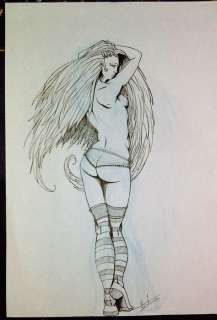 Colon de Franciosi, Thibault  - Dessin original  - Pin up - Femme | Catawiki