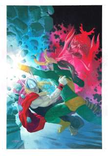 Esad Ribic | Esad Ribic Thor Omnibus 2 Cover - Jack Kirby Hommage | ComicArtFans Classifieds