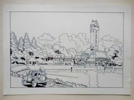 Suske en Wiske - Originele halve pagina (stroken 1 t/m 2) - Verraad op de Veluwe - Page volante - (2004) | Catawiki