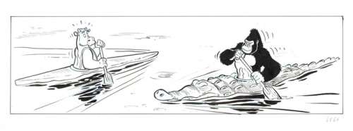 Boes - Originele strook uit Boes Integraal 7 - Taille: 40 x 15 cm | Catawiki