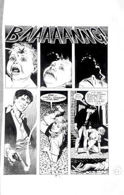 Giovanni Freghieri | Original page for Dylan Dog. Cm. 30x48. Ink. Mint. Code 2095. | Segni e Disegni