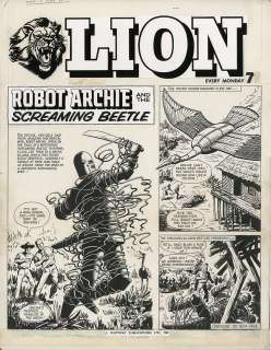 Ted Kearon | Robot Archie Cover - Lion 5Th June 1965 - Ted Kearon Art | ComicArtFans Classifieds