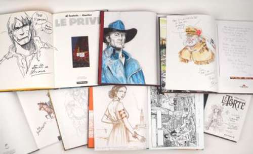 DEDICACES Ensemble... - Lot 294 - DEDICACES Ensemble de 7 albums avec dessins par Ramaioli,...